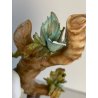 CERAMICA CAPODIMONTE Carpiè PORCELLANA BISCUIT ALLEGORIA SCULTURA PUTTO DANNI