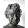 ANTICO BUSTO BRONZO BAMBINO LACRIME PIANTO STILE MEDARDO ROSSO SCULTURA STATUA