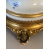 CERAMICA CAPODIMONTE Carpiè PORCELLANA BISCUIT ALLEGORIA SCULTURA PUTTO DANNI