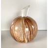 VASO VINTAGE PROFUMATORE SFERA TAPPO  "Marte" ø 17,5cm INCLUSIONI FOGLIA ORO