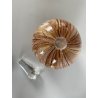 VASO VINTAGE PROFUMATORE SFERA TAPPO  "Marte" ø 17,5cm INCLUSIONI FOGLIA ORO