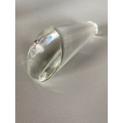 VASO VINTAGE PROFUMATORE SFERA TAPPO  "Marte" ø 17,5cm INCLUSIONI FOGLIA ORO