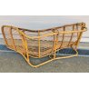 Chaise Longue RATTAN VIMINI BAMBU x SET GIARDINO Design Anni 60 SEDIA SDRAIO