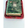 antico LIBRO PREGHIERE con COFANETTO TECA custodia VITTORIANO messale epoca 1878
