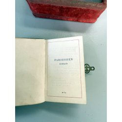 antico LIBRO PREGHIERE con COFANETTO TECA custodia VITTORIANO messale epoca 1878