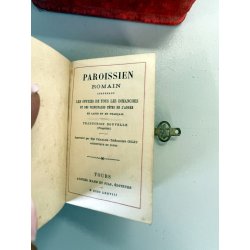 antico LIBRO PREGHIERE con COFANETTO TECA custodia VITTORIANO messale epoca 1878