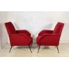COPPIA POLTRONA ATTR. Gigi Radice DESIGN 1970 ARMCHAIR LEGNO DIVANO ITALY