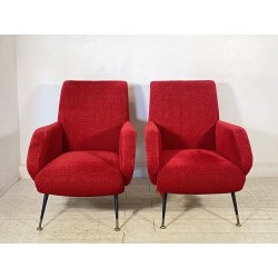 COPPIA POLTRONA ATTR. Gigi Radice DESIGN 1970 ARMCHAIR LEGNO DIVANO ITALY