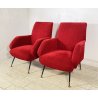 COPPIA POLTRONA ATTR. Gigi Radice DESIGN 1970 ARMCHAIR LEGNO DIVANO ITALY