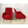 COPPIA POLTRONA ATTR. Gigi Radice DESIGN 1970 ARMCHAIR LEGNO DIVANO ITALY