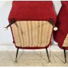 COPPIA POLTRONA ATTR. Gigi Radice DESIGN 1970 ARMCHAIR LEGNO DIVANO ITALY