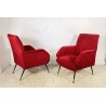 COPPIA POLTRONA ATTR. Gigi Radice DESIGN 1970 ARMCHAIR LEGNO DIVANO ITALY