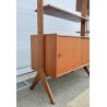 LIBRERIA VINTAGE SCAFFALE MODULARE RIPIANI DESIGN LEGNO TEAK ANNI 50/60