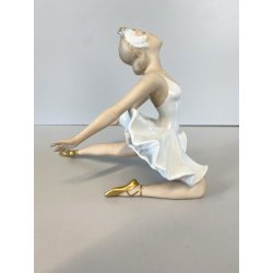 SCULTURA PORCELLANA VINTAGE Wallendorf 1764 STATUA DANZA FIGURA BALLERINA '60