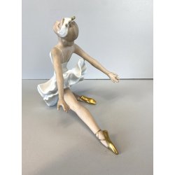 SCULTURA PORCELLANA VINTAGE Wallendorf 1764 STATUA DANZA FIGURA BALLERINA '60