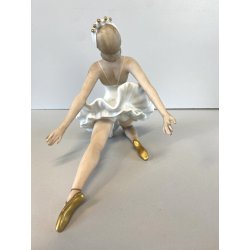 SCULTURA PORCELLANA VINTAGE Wallendorf 1764 STATUA DANZA FIGURA BALLERINA '60