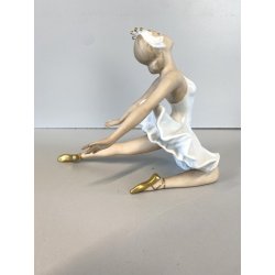 SCULTURA PORCELLANA VINTAGE Wallendorf 1764 STATUA DANZA FIGURA BALLERINA '60