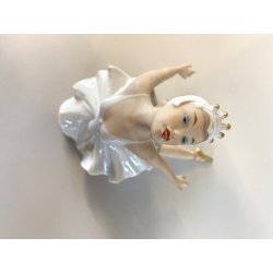 SCULTURA PORCELLANA VINTAGE Wallendorf 1764 STATUA DANZA FIGURA BALLERINA '60