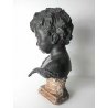 ANTICO BUSTO BRONZO BAMBINO LACRIME PIANTO STILE MEDARDO ROSSO SCULTURA STATUA
