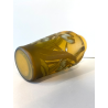 ANTICO VASO VETRO STILE E. Gallé CAMMEO GLASS DECORO FLOREALE ART NOUVEAU 20cm/h