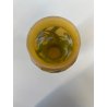 ANTICO VASO VETRO STILE E. Gallé CAMMEO GLASS DECORO FLOREALE ART NOUVEAU 20cm/h