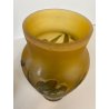 ANTICO VASO VETRO STILE E. Gallé CAMMEO GLASS DECORO FLOREALE ART NOUVEAU 20cm/h