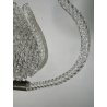 ANTICO LAMPADARIO BAROVIER & TOSO ANNI 40 VETRO MURANO FOGLIE TRASPARENTI OTTONE