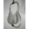 ANTICO LAMPADARIO BAROVIER & TOSO ANNI 40 VETRO MURANO FOGLIE TRASPARENTI OTTONE