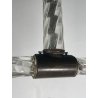 ANTICO LAMPADARIO BAROVIER & TOSO ANNI 40 VETRO MURANO FOGLIE TRASPARENTI OTTONE