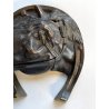 ANTICO CALAMAIO in BRONZO testa FERRO di cavallo FERMACARTE scrivania primi '900