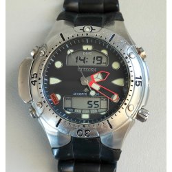 Citizen PROMASTER AQUALAND c500 Diver's 200m OROLOGIO POLSO SUB gomma nero WATCH
