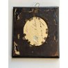 antica MINIATURA ritratto maschile CORNICE EBANIZZATA stile IMPERO dipinta 1800