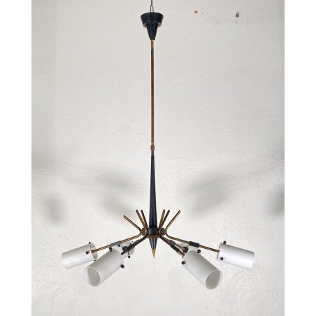 LAMPADARIO DESIGN SOSPENSIONE ANNI 50/60 STILNOVO HANGING LAMP VINTAGE SOFFITTO