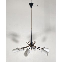 LAMPADARIO DESIGN SOSPENSIONE ANNI 50/60 STILNOVO HANGING LAMP VINTAGE SOFFITTO