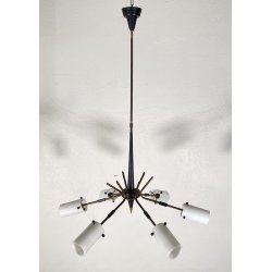 LAMPADARIO DESIGN SOSPENSIONE ANNI 50/60 STILNOVO HANGING LAMP VINTAGE SOFFITTO