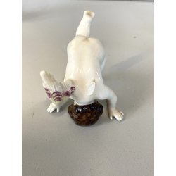 ALLEGORIA CINQUE SENSI PORCELLANA CAPODIMONTE FIGURE PUTTO CHERUBINI AMORINI '50
