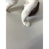 ALLEGORIA CINQUE SENSI PORCELLANA CAPODIMONTE FIGURE PUTTO CHERUBINI AMORINI '50