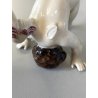 ALLEGORIA CINQUE SENSI PORCELLANA CAPODIMONTE FIGURE PUTTO CHERUBINI AMORINI '50