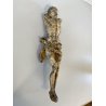 CRISTO CROCIFISSO LEGNO CORPUS CHRISTI DIPINTO POLICROMIA USURA BAROCCO XVII sec