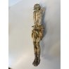 CRISTO CROCIFISSO LEGNO CORPUS CHRISTI DIPINTO POLICROMIA USURA BAROCCO XVII sec