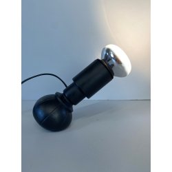 LAMPADA da TAVOLO ORIENTABILE DESIGN Gino Sarfatti MOD. 600/G ARTELUCE NERA 1966