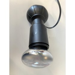 LAMPADA da TAVOLO ORIENTABILE DESIGN Gino Sarfatti MOD. 600/G ARTELUCE NERA 1966