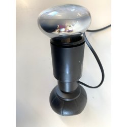 LAMPADA da TAVOLO ORIENTABILE DESIGN Gino Sarfatti MOD. 600/G ARTELUCE NERA 1966
