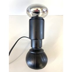 LAMPADA da TAVOLO ORIENTABILE DESIGN Gino Sarfatti MOD. 600/G ARTELUCE NERA 1966