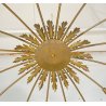LAMPADARIO ANNI 50/60 OTTONE 16 LUCI DESIGN SOSPENSIONE HANGING LAMP VINTAGE
