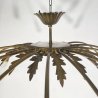 LAMPADARIO ANNI 50/60 OTTONE 16 LUCI DESIGN SOSPENSIONE HANGING LAMP VINTAGE