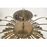 LAMPADARIO ANNI 50/60 OTTONE 16 LUCI DESIGN SOSPENSIONE HANGING LAMP VINTAGE