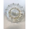 VASO CESTINO VETRO SOFFIATO MURANO Barovier&Toso INCLUSIONI FOGLIA ORO ø20cm '50