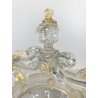VASO CESTINO VETRO SOFFIATO MURANO Barovier&Toso INCLUSIONI FOGLIA ORO ø20cm '50