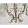 LAMPADARIO STILE MARIA TERESA ANNI 40 VETRO MURANO FERRO HANGING LAMP VINTAGE